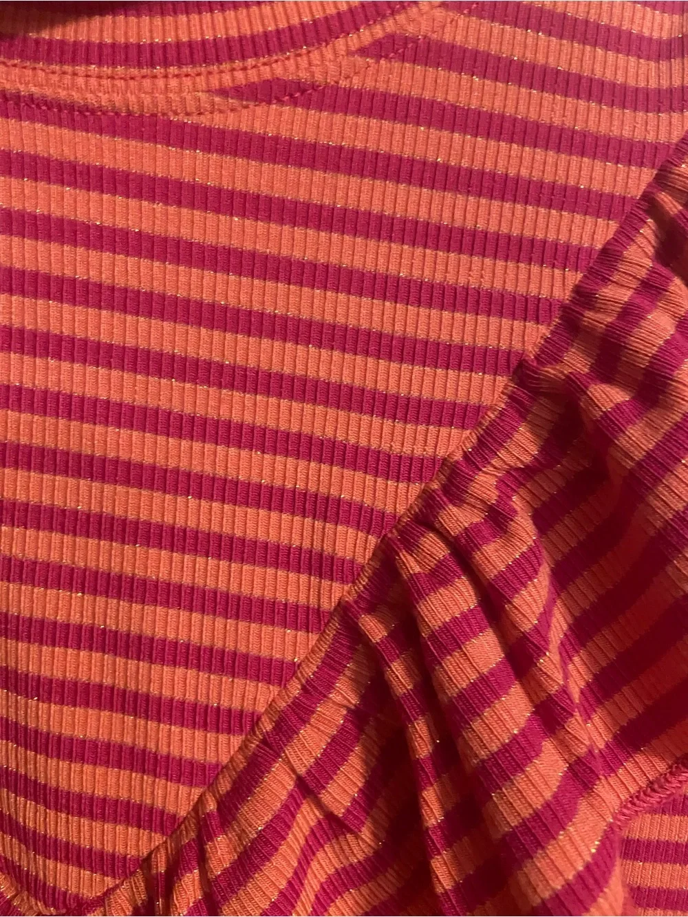 EUC Girls BISBY Madaket Dress! Sz 10 Pink/Maroon Stripped With A Bit Of Sparkle